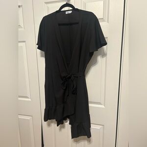 NWOT Naggoo Black Wrap Dress